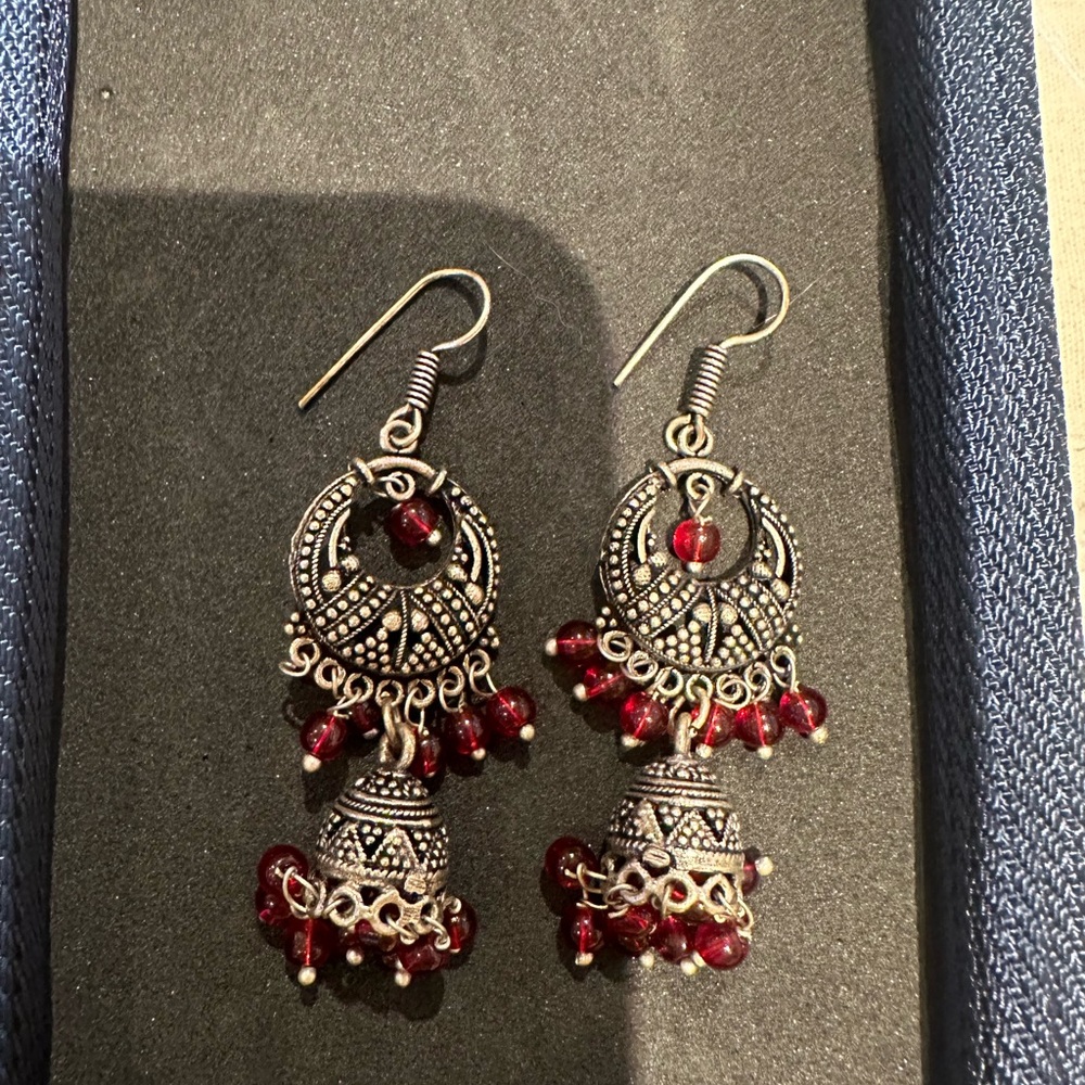 earrings from Bangalore in  South India with the intricate Bangalore design